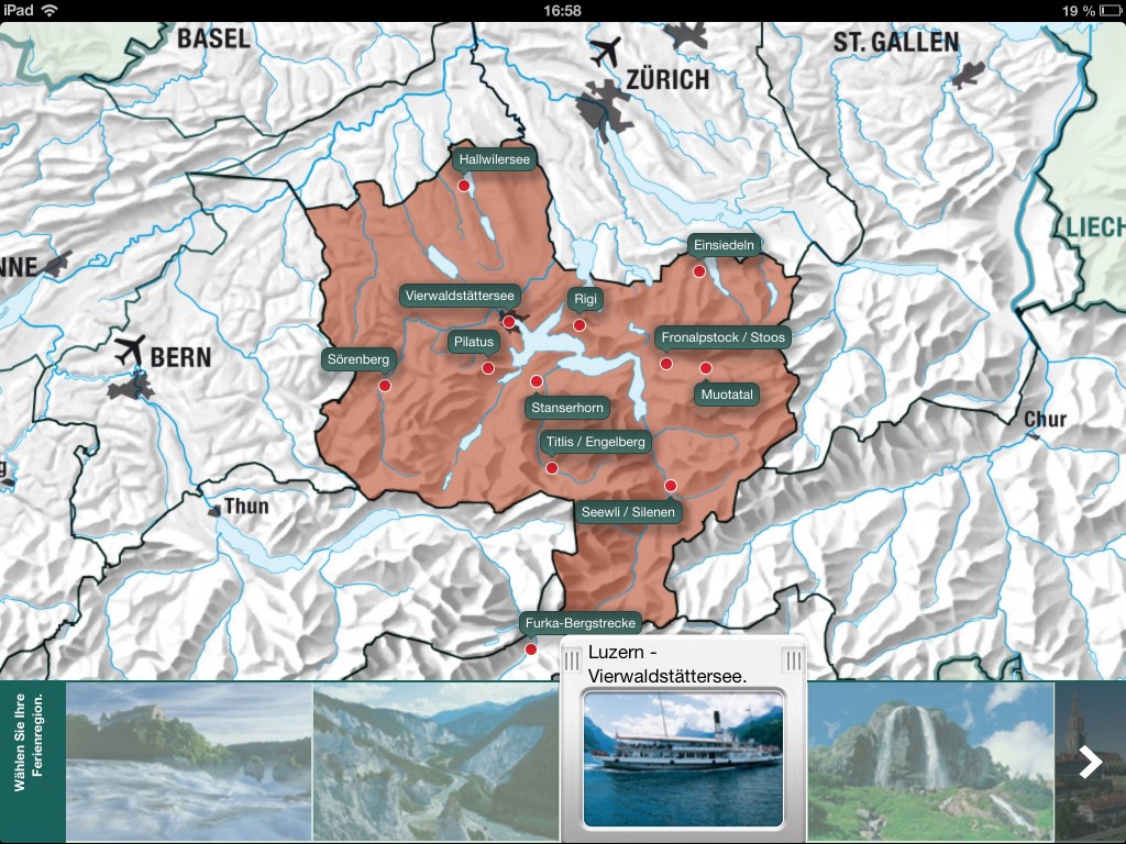 Top 100 Erlebnisse - Karte
