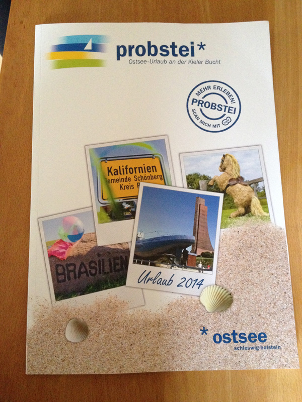 Probstei-Broschüre mit Layar: Titel
