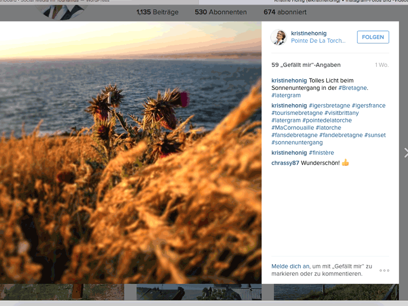 Instagram-Foto einbetten: Foto auswählen