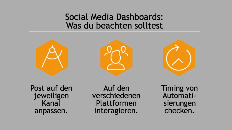 Social Media Dashboards: Beachten